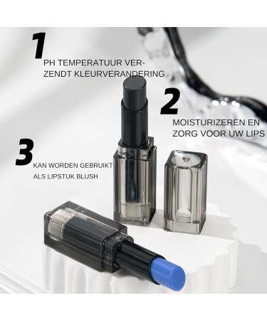 Color Changing Lipstick pH Changing Lip BalmSet of 2 Waterproof Temperature Reactive Lipstick Moisturizing Beauty Essentials Winter Daily Care for Women Girls Work Tra - Buy Online on GoSupps.com