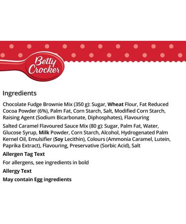 Betty Crocker Gooey Salted Caramel Brownie Mix 430g - Delicious Treat for Dessert Lovers - Buy Online on GoSupps.com