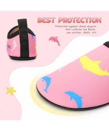Sixspace Children s Bathing Shoes | Fast Drying Slipproof Aqua Shoes for Girls & Toddlers | Light Pink Beach & Pool Shoes | EU Size 29 - Buy Online on GoSupps.com
