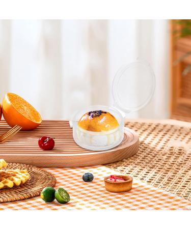 SUPVOX 10pcs Mini earplugs container storage case clear round box with cover pill case for earplugs pills tiny bead(White) - Buy Online on GoSupps.com