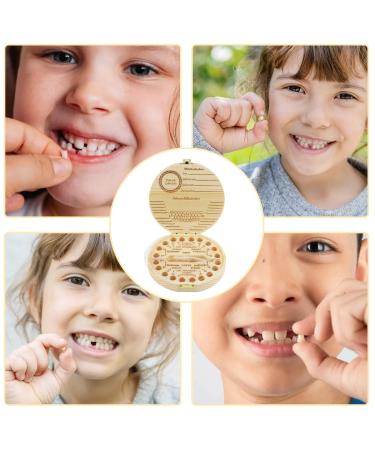 Milk Tooth Jar - Wooden Tooth Box for Boys & Girls | Keepsake for Milk Teeth Fairy Gifts & Presentation - Buy Online on GoSupps.com