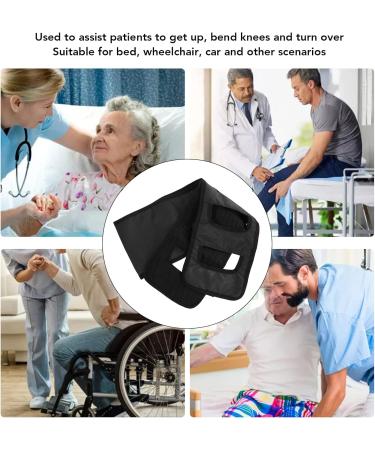 Haofy Seniors Bed Transfer Sling - Breathable Turning Strap with Padded Grip for Comfortable Transfers | Ideal for Elderly Care - Black - Buy Online on GoSupps.com