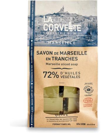 La Corvette Cosmos Natural Marseiller Soap in Loose Contour 1 kg (10 x 100 g) - Buy Online on GoSupps.com