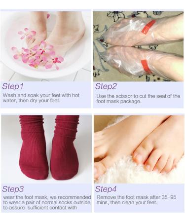 Revitalize Your Feet: 5 Pairs Coconut Milk Peeling Foot Mask & Salt Spa - Moisturizing Care for Dry Cracked Skin | Men's & Women's Foot Treatment - Buy Online on GoSupps.com