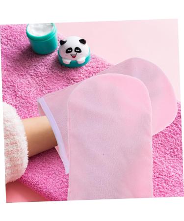 CALLARON Lot De 5 En Coton Cir Pour Femme Moufles Hydratantes Soins De La Peau Manucure pilation Paraffine Douce Hydratant Mains Pour Le Bain Adultes Tissu Rose - Buy Online on GoSupps.com