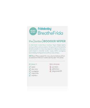 BreatheFrida Vapor Wipes by Frida Baby - 30 ct (Pack of 1) | Nose & Chest Relief - Buy Online on GoSupps.com