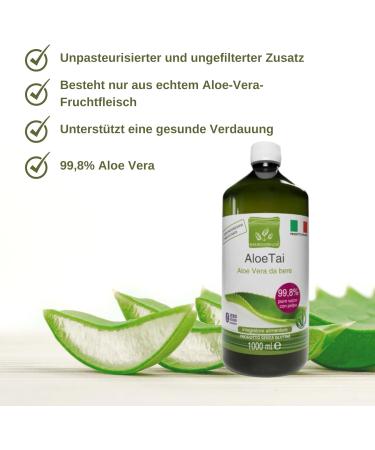 Buy Benessence Aloe Vera Juice with Real Pulp - Unfiltered & Not Pasteurized - 1L Pack - Natural Health Drink for Wellness - Buy Online on GoSupps.com