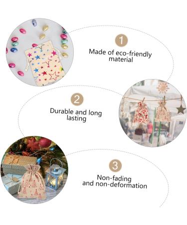 LALAFINA 24pcs Storage Bag Xmas Ing Adorable Bags Christmas Pouch Linen Candy Draw Convenient - Buy Online on GoSupps.com