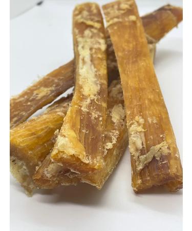 Bullsters Dog Treats Bones Chews All Natural 1 Ingredient with No Additives No Preservatives Steroid Free for Small Medium Large Dogs Beef Backstrap Approx 7" Pack of 5 - Buy Online on GoSupps.com