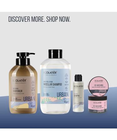 Micellar Anti Pollution Shampoo - Vegan 97.5% Natural Coconut Oil & Mulberry Detox & Moisturizing for All Hair Types - 20.3 Fl Oz - Buy Online on GoSupps.com