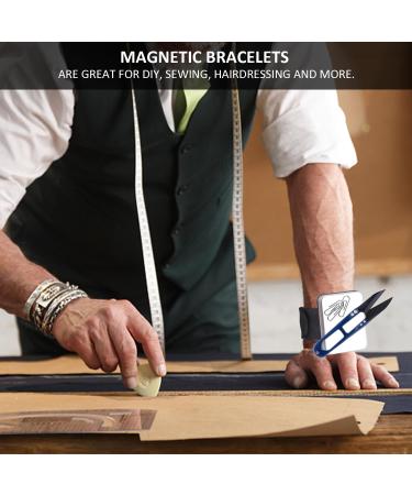 Buy Magnetic Silicone Bracelet - Portable Square Magnetic Hand Loop for Tinkering Sewing & Hairdressing - Black - Buy Online on GoSupps.com