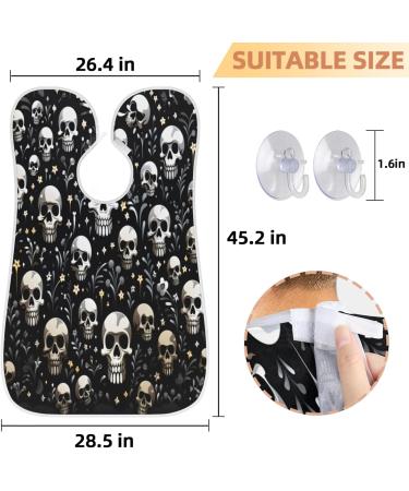 Buy Halloween Skull Beard Bib Apron - Ultimate Beard Hair Catcher for Men | Perfect Gift for Dad & Husband | Fast International Shipping - Buy Online on GoSupps.com