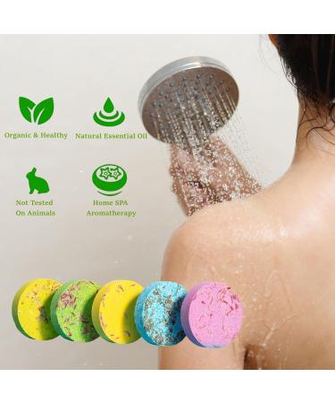 JOYHAZE Shower Steamers Aromatherapy Shower Tablets with Essential Oils for SPA Relaxation Christmas Birthday Valentines Gift Stress Relief Self Care Mixed Aromas (8) - Buy Online on GoSupps.com