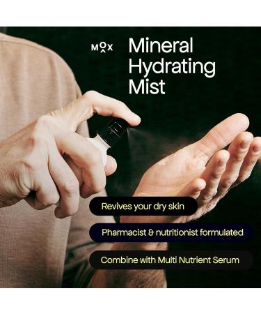 Mox Skincare Mineral Hydrating Mist | Moisturizing Face Spray with Hyaluronic Acid for Dry Skin | 2 oz Hydration & Revitalization - Buy Online on GoSupps.com