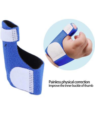 Baby Finger Guard Thumb Stabilizer XS - Breathable Velvet Fabric, Skin-Friendly Support Brace in Blue - Buy Online on GoSupps.com