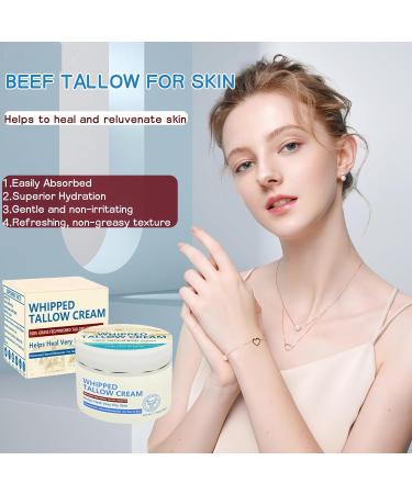 Beef Tallow Beef Tallow Skincare Cream Beef Tallow Face Moisturiser 100% Grass Fed Beef Tallow for Skin Care - Natural Handmade Lotion Whipped Beef Tallow Cream for Face & Body Sensitive Skin - Care for Sensitive Skin - Buy Online on GoSupps.com