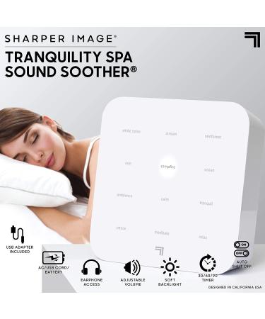 SHARPER IMAGE Ultimate Sleep White Noise Machine | Relaxing Music & Nature Sounds | Stress & Anxiety Relief | USB Cord | Holiday Gift - Buy Online on GoSupps.com