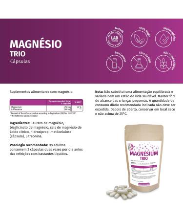 ERASVITAL Magnesium Trio 360 capsules 3month supply with magnesium taurate magnesium bisglycinate magnesium citrate and Lthreonine ideal for a target group interested in mental health - Buy Online on GoSupps.com