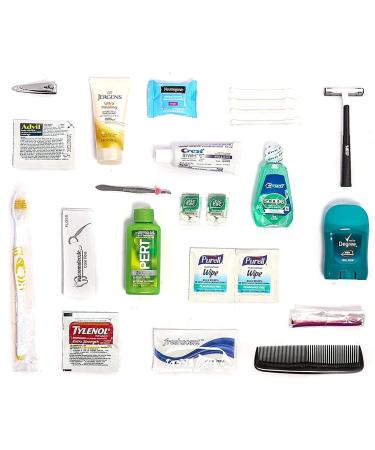 Premium Toiletry Travel Kit - 20 Piece Set for Quality Personal Care | TSA Approved Hygiene Essentials Bag for Unisex Travelers - Buy Online on GoSupps.com