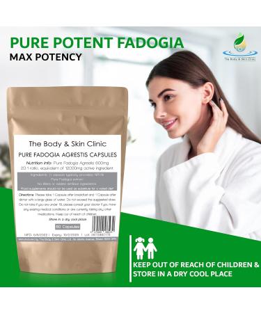 Fadogia Agrestis 20:1 Max Potency | 60 Capsules | Vegan | Pure & Natural Male Booster Supplement - Buy Online on GoSupps.com