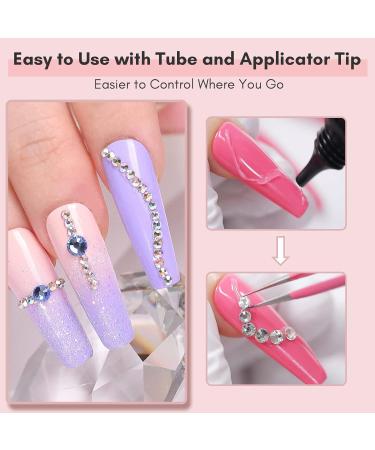 Makartt Nail Art Rhinestone Glue Gel 30g - Super Adhesive Gem and Crystal Nail Gel - Buy Online on GoSupps.com