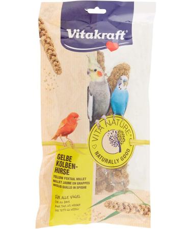 Vita Power Vita Nature Yellow Piston Deer Millet for All Birds - Sugar-Free Bird Snack (300g) - Healthy Species-Appropriate Treats - Buy Online on GoSupps.com