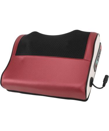 Deep Tissue Shiatsu Massager Pillow - Multi-Functional Hot Compression Electric Massage Pillow for Back & Neck Relief - EU Plug (Red) | International Shipping - Buy Online on GoSupps.com