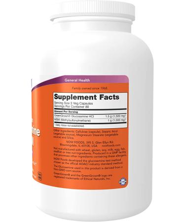 Now Foods Vegetarian Glucosamine & MSM - 240 Veg Capsules for Joint Health - Buy Online on GoSupps.com