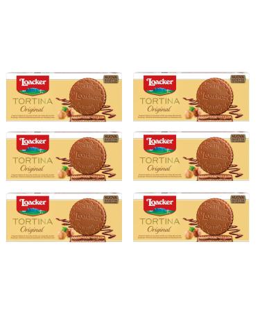 Loacker Loacker Tortina Pack of 6 chocolate cakes 3 pieces filled with hazelnut cream 63g