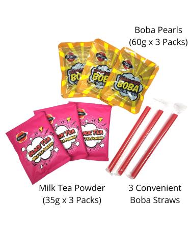 J-Basket Instant Boba Kit - Matcha & Black Tea Flavors + 2 Gosutoys Stickers - Buy Online on GoSupps.com