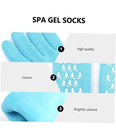  BIUDECO Moisture Gel Socks Crutch Grip Covers Gel Heel Sleeves Spa Socks For Women Socks For Cracked Skin Moisturizing For Women - Buy Online on GoSupps.com