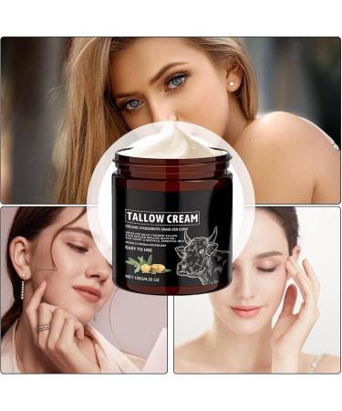  Esncddym Beef Tallow Skin Care Honey Beef Tallow Moisturiser Cream Tallow and Honey Balm Natural Grass Fed Beef Tallow & Raw Wild Honey Balm Natural Beef Tallow Lotion for Skin Care Dry Skin Tallow Balm - Buy Online on GoSupps.com