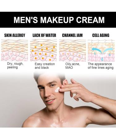 HOUXIANDOU ToneUp Lazy Cream for Men Makeup Cream for Men Face Cream for Men Tone Up Moisturizing Concealer Cream for Men Oil Control and Coverage Mistakes Skin Tone Balance 2 Bottles - Buy Online on GoSupps.com