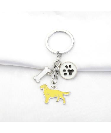Ensianth Dog Keychain - Perfect Gift for Dog Lovers | Puppy Paw Print Keyring for Dog Owners & Golden Retriever Moms and Dads - Buy Online on GoSupps.com
