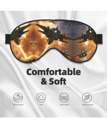 Buy Aircraft Fighter Jets Print Unisex Sleeping Eye Mask - Soft Comfortable Light-Blocking for Travel & Sleep - Buy Online on GoSupps.com