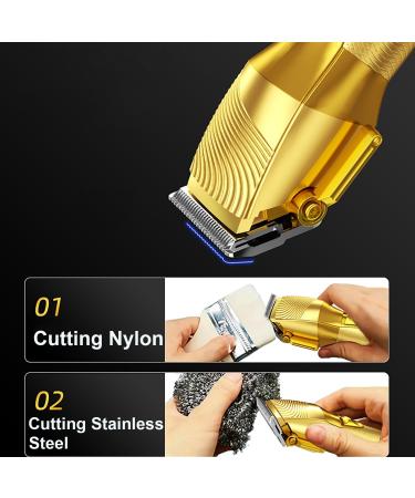 Professional Hair Clippers Kit for Men - Cordless Beard Trimmers with LED Display | Grooming Set for Men Women Kids & Pets (Gold - Buy Online on GoSupps.com