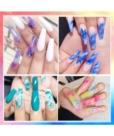 U-shinein Clear Blooming Gel | Nail Art Blossom Gel for Watercolor & Marble Effects | UV Soak Off Floral Nail Polish - Buy Online on GoSupps.com