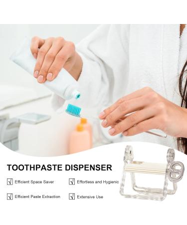 Tube Squeezer Tool No Drilling Toothpaste Squeezer Rolling Tube Squeezer and Tube Squeezer Tool Accessories for Toothpaste Hand Cream White - Buy Online on GoSupps.com