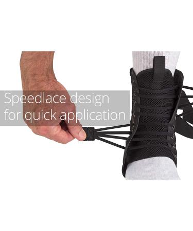 Ossur FormFit Ankle Brace with Speedlace & Figure 8 Straps | Single Pull Closure & Removable Stays | Medium Size for Ankle Immobilization & Support - Buy Online on GoSupps.com