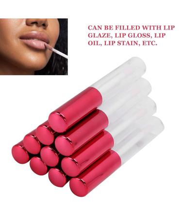 10 Pack of 5ml Refillable Lip Gloss Tubes - Leak-Proof Portable Makeup Containers for Travel & DIY Cosmetics - Buy Online on GoSupps.com