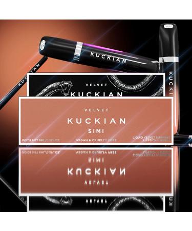 SIMI Lasting Peach Coral Matte Lipstick by Kuckian - Vegan & Cruelty Free - Buy Online on GoSupps.com