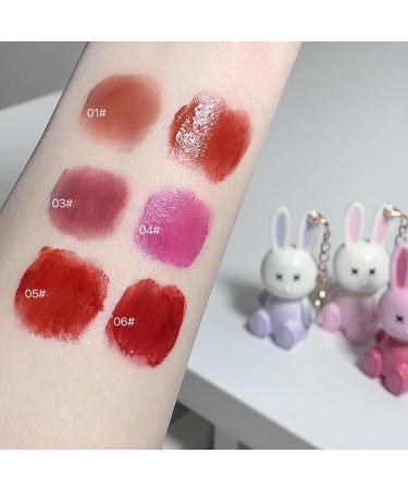 3 Colors Lip Tint Keychain Set - Moisturizing Non-Stick Long-Lasting Liquid Lip Stain & Gloss - Buy Online on GoSupps.com