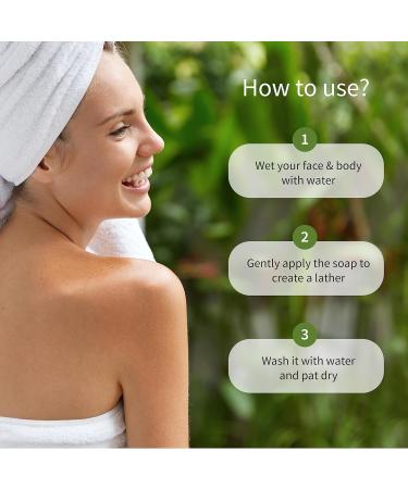 Delicate Skin Pure Castile Soap - Handmade with Tulsi Neem Coconut & Olive Oil | Cleansing & Rejuvenating Natural Soap for Sensitive Skin - Buy Online on GoSupps.com