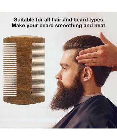 Double-Sided Wooden Lice Comb | Wide & Fine Teeth for Louse Removal & Beard Grooming - Perfect for Men - Buy Online on GoSupps.com