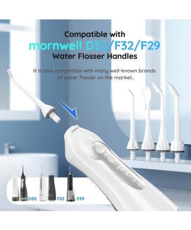Mornwell Water Flosser Replacement Nozzles - Compatible with D50 D52 F32 F29 - International Shipping Available - Buy Online on GoSupps.com