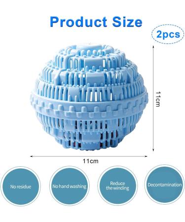 WELLXUNK Super Laundry Washing Ball All Natural Detergent Alternative Washing Balls for Washing Machine Eco Friendly Reusable 1000 Washes for Easy to Use Clean & Soften Clothes Wash Ball - Buy Online on GoSupps.com