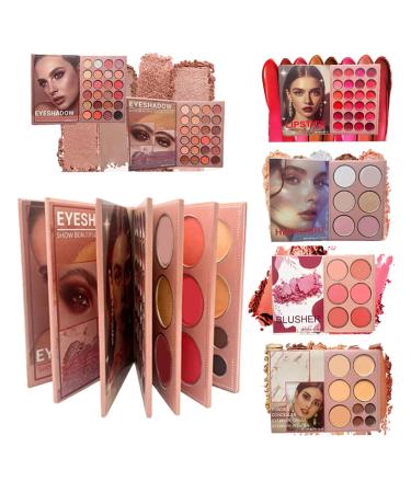 Palette de Maquillage Longue Tenue Multicolore Palette Highlighter Blush Style Livre | pour Femmes Filles D butant Quotidien Soir e Rencontres Transport S ance Photo Mariage