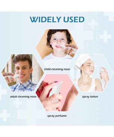 MEABEN 5-Piece Empty Nasal Spray Bottles - 70ml Refillable Fine Mist Atomizer Containers for Nasal Saline Applications - Buy Online on GoSupps.com