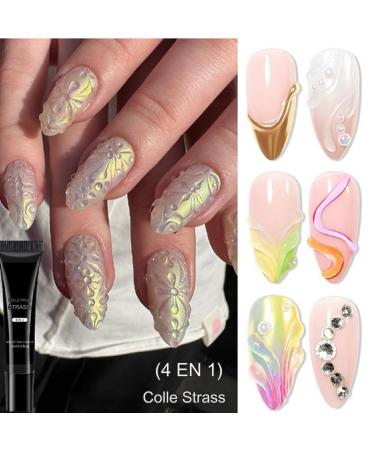 Hogvinnatil Rhinestone Nail Glue - 15ml Rhinestone Glue - Beauty Supplies Care Nail Polish Party Wedding Spa Salon Holiday Summer Creations Wedding Vacation Home - Buy Online on GoSupps.com