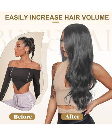 Euppsiiu Long Wavy Silver Gray Wig for Women | 27 Heat-Resistant Curly Cosplay Hair | Perfect for Daily Wear & Carnivals - Buy Online on GoSupps.com